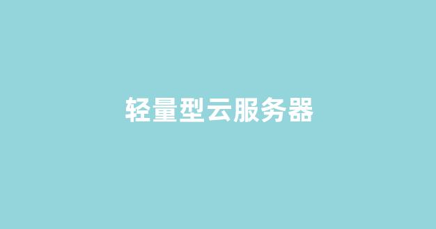 轻量型云服务器(轻量服务器和云服务器区别)-百变无痕