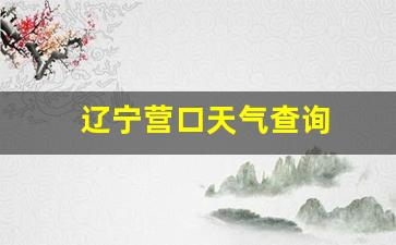 辽宁 营口 天气_辽宁营口天气查询