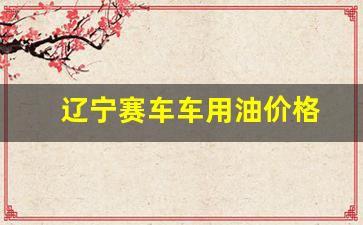 辽宁赛车车用油价格-辽宁汽车赛道