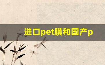 进口pet膜和国产pet膜差别(pet进口膜与国产膜区别)_https://www.nalian8.com_深交所_第1张