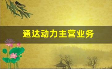 通达动力主营业务(通达动力重组最新消息)_https://www.nalian8.com_北交所_第1张