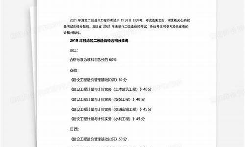 造价师考试合格分数线-2020年造价师分数线