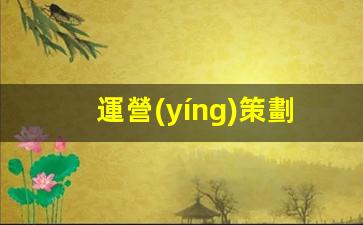 運營(yíng)策劃怎么做插圖