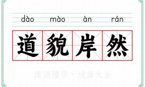道貌岸然什么意思解释-道貌岸道貌岸然的意思