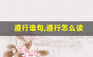 遵行造句,遵行怎么读,遵行的意思,遵行的组词-第1张图片-我的生活随想