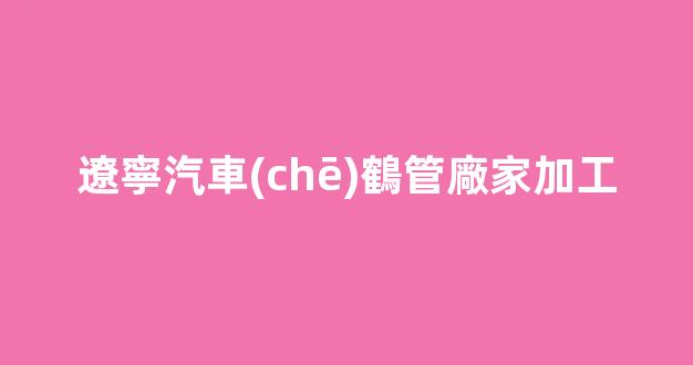 遼寧汽車(chē)鶴管廠家加工(遼寧汽車(chē)鶴管廠家加工電話(huà))(1)
