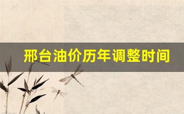 邢台今日油价查询-邢台油价历年调整时间