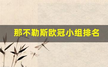 那不勒斯欧冠小组赛12分出局-那不勒斯欧冠小组排名