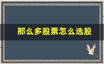 那么多股票怎么选股(众多股票怎么选)_https://www.luoxuangg888.com_深交所_第1张