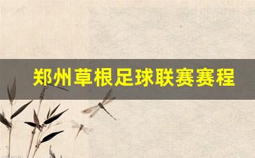 郑州草根足球联赛赛程-河南草根