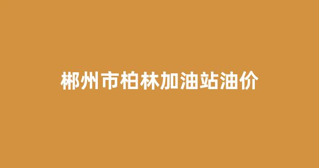 郴州市区哪个加油站有优惠_郴州市柏林加油站油价
