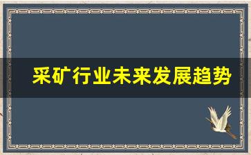采矿行业未来发展趋势(采矿行业未来的前景)_https://www.wanyuyiyao.com_上交所_第1张