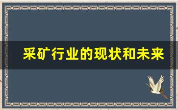 采矿行业的现状和未来前景分析(采矿行业发展前景)_https://www.dcjwmf.com_上期所_第1张