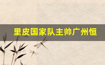 里皮国家队主帅广州恒大-里皮执教广州恒大