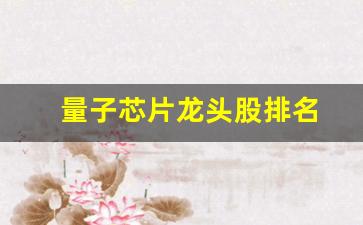 量子芯片龙头股排名(量子芯片概念龙头股)_https://www.wanyuyiyao.com_科创板_第1张