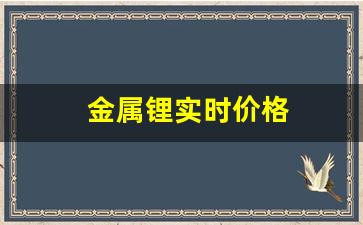 金属锂实时价格(2021金属锂价格)_https://www.hangfeite.com_深交所_第1张