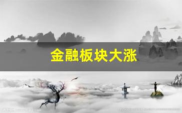 金融板块大涨(金融板块涨幅)_https://www.dcjwmf.com_郑商所_第1张