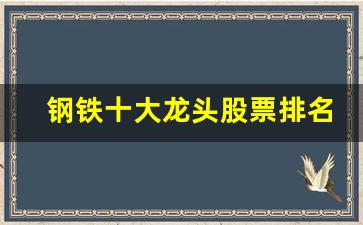 钢铁十大龙头股票排名最新(钢铁业龙头)_https://www.wguangz.com_上期所_第1张