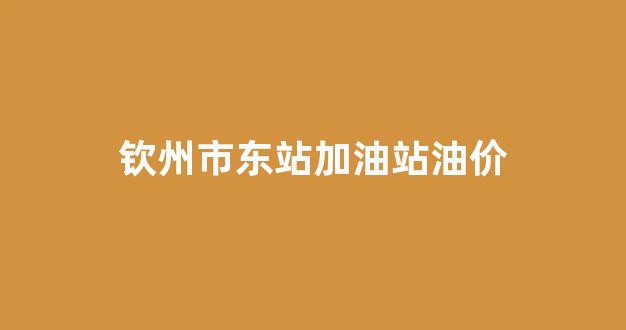 钦州港加油站_钦州市东站加油站油价