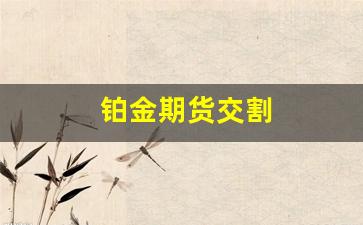 铂金期货交割(铂金期货交割时间表)_https://www.fzdzcxj.com_深交所_第1张