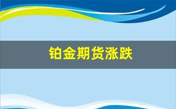 铂金期货涨跌(铂金期货涨跌规则)_https://www.gfdzclz.com_创业板_第1张