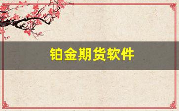 铂金期货软件(铂金期货怎么交易)_https://www.fzdzcxj.com_深交所_第1张