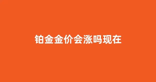 铂金金价会涨吗现在_铂金金价会涨吗现在价格