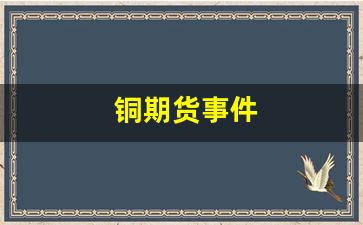 铜期货事件_https://www.xzdzcjn.com_上交所_第1张