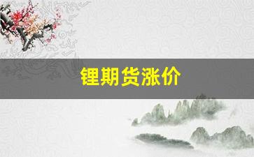 锂期货涨价(锂期货lth)_https://www.fzdzcxj.com_北交所_第1张