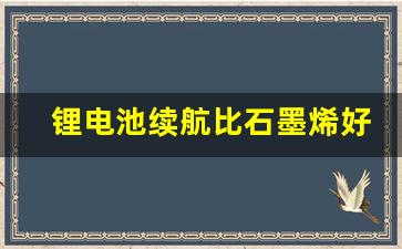 锂电池续航比石墨烯好吗(锂电池好还是石墨烯电池好)_https://www.hhem8.com_上交所_第1张
