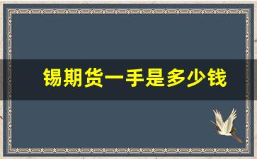 锡期货一手是多少钱(锡的期货价锡的期货价格)_https://www.xzdzcjn.com_科创板_第1张