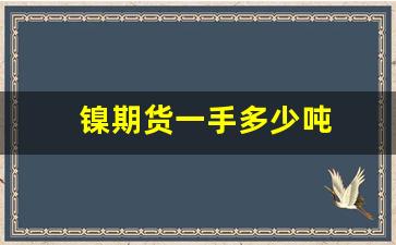 镍期货一手多少吨(镍期货吧东方财富讨论)_https://www.gfdzclz.com_创业板_第1张