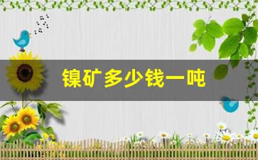 镍矿多少钱一吨(镍矿多少钱一吨2023年价格)_https://www.huakunhengjia.com_金融资讯_第1张
