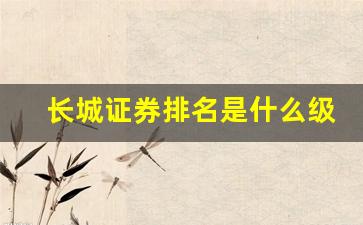 长城证券排名是什么级别(长城证券是什么级别的券商)_https://www.qldgs.com_原油期货_第1张