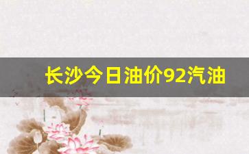 长沙今日油价92汽油多少钱一升啊-长沙今天92号汽油多少钱一升