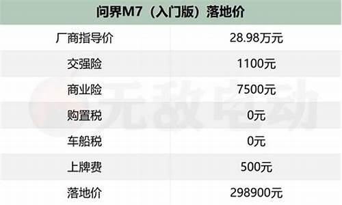 问界 m5,问界汽车价格表大全