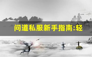 问道私服新手指南:轻松上手修仙之路!