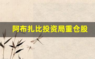 阿布扎比投资局重仓股(阿布扎比投资局重仓股2021年)_https://www.syklpowerbike.com_北交所_第1张