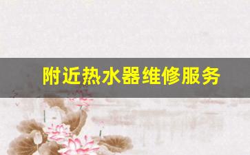 附近热水器维修服务-最近的热水器维修网点