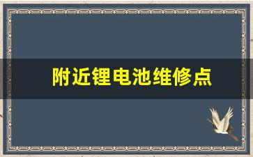 附近锂电池维修点(附近锂电池维修点平度市电话)_https://www.jnskb.com_设计报价_第1张