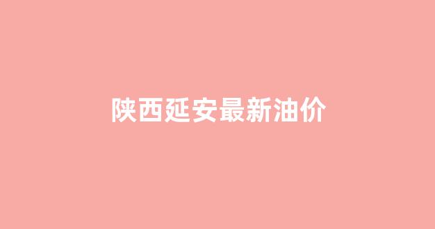 陕西延安最新油价_延安最新油价调整最新消息
