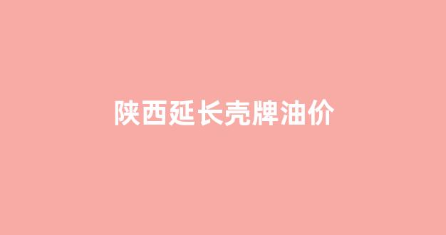陕西延长壳牌石油有限公司地址_陕西延长壳牌油价