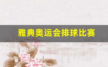 雅典奥运会排球比赛用球-雅典奥运会排球比赛