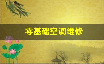 从零开始学空调维修-零基础空调维修