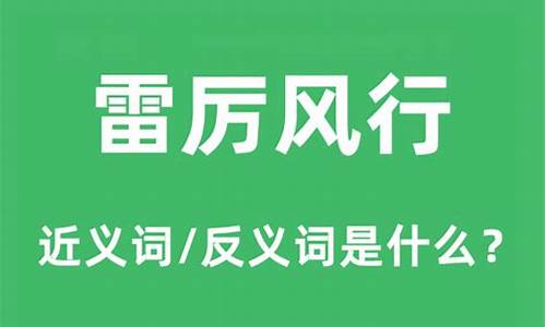 雷厉风行什么意思指什么生肖-雷厉风行什么意思