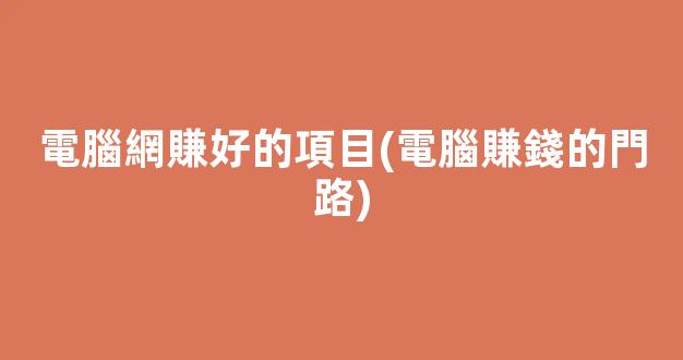 電腦網賺好的項目(電腦賺錢的門路) - 嚴選資源大全