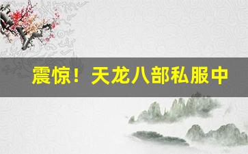 震惊！天龙八部私服中玩家打造出了神级装备