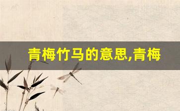 青梅竹马的意思,青梅竹马的近义词反义词,青梅竹马造句例句,青梅竹马出处及解释-第1张图片-我的生活随想