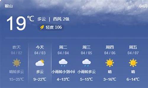 鞍山天气预报天气情况最新消息_鞍山天气预报天气情况最新消息新闻