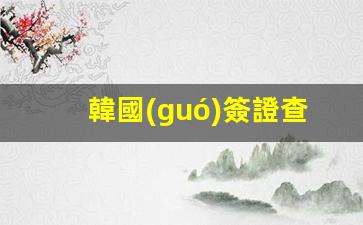韓國(guó)簽證一鍵查詢，官方網(wǎng)站中心為您提供便捷服務(wù)